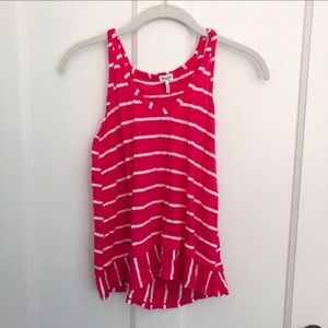 ⚡️Splendid Pink and White Striped Tank Top Size XS